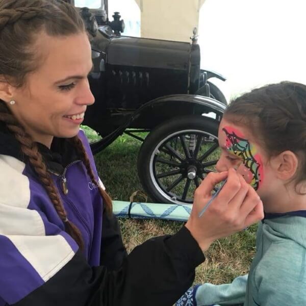 Face painting examples by Magic Dave's team in Illinois and Wisconsin